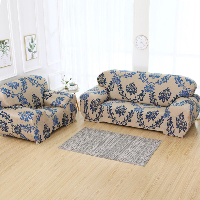 极速老式皮沙发套全包萬能套罩欧式D单懒人弹力四季款一二三组合