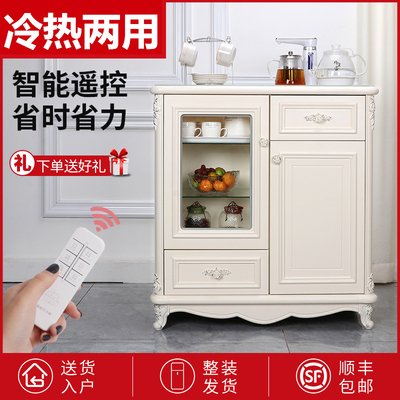 新品高端家用北欧式实木遥t控全自动上水茶吧机下置水桶立式饮水