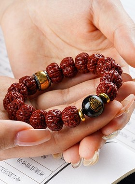 极速尼泊尔小金刚菩提子s手串男玉化满肉单圈念珠文玩核桃佛珠手