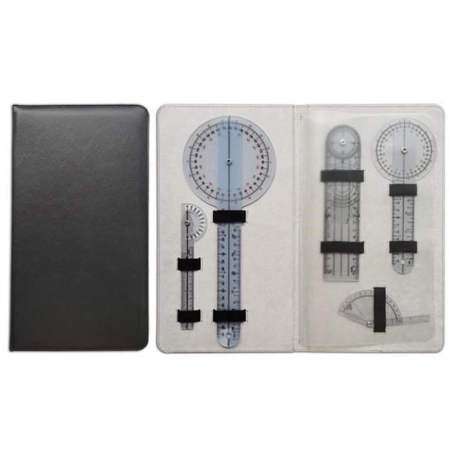 新品3/5b/6Pcs/set 180/360 Degree Goniometer Finger Spinal Jo