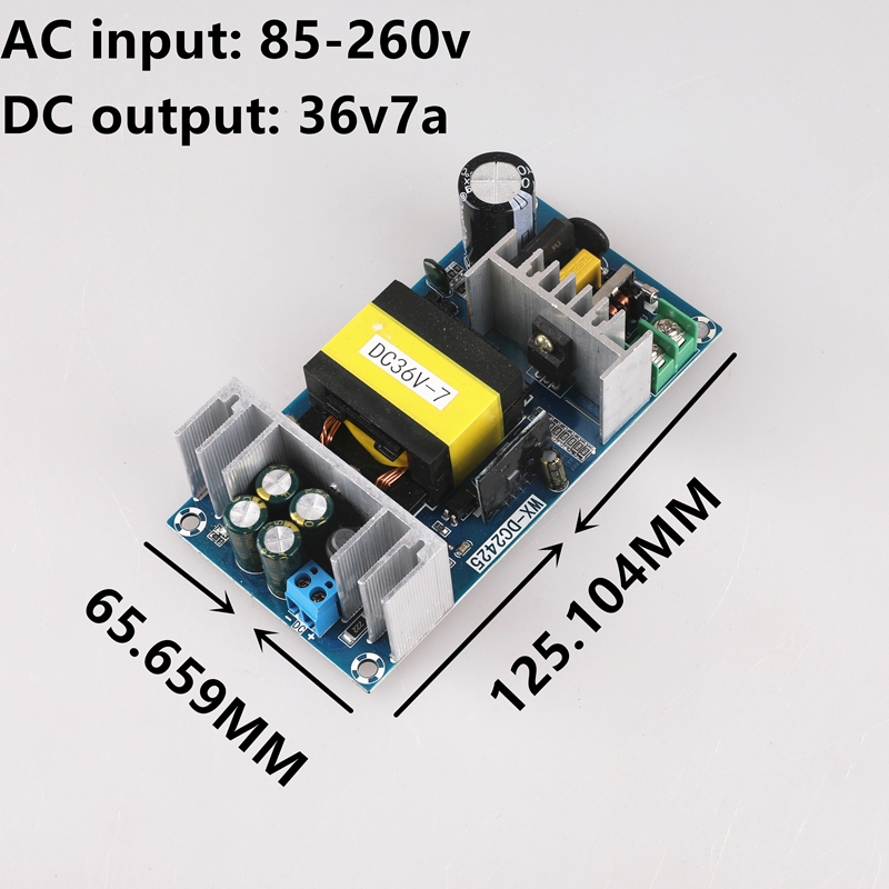 极速AC220V转DC5V12V24V36V48VG大功率开关电源降压模块内置板3A5