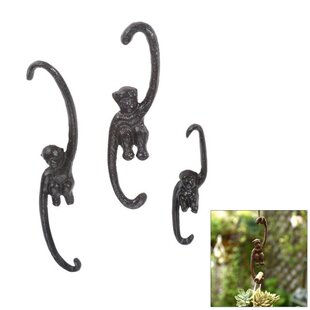 极速Cast Irfon Monkey Hook Indoor Outdoor Gardening Plant Ho