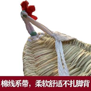 极速草鞋男款红军麻鞋潮纯手工复古编织麻草男士手V编凉鞋表演竹