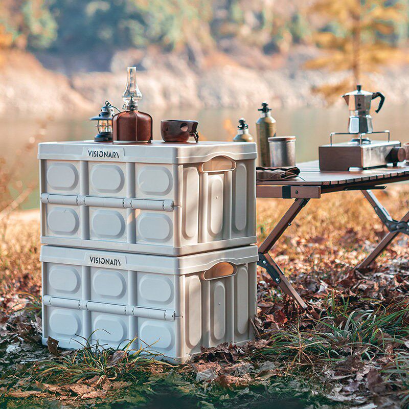 极速露营收纳箱可折叠野餐u野营汽车车载后备箱野餐箱旅游防水储