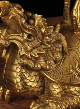 极速黄铜蜡烛台摆件一对中式x复古蜡烛烛台底座家用供佛莲花龟鹤