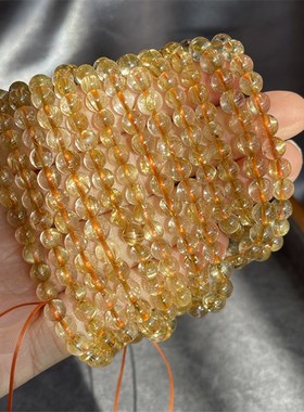 极速天然高品质金发晶三圈手链 晶B体透发丝浓密 水晶饰品 XL100