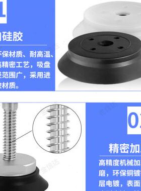 极速工业机械手重载真空吸盘ZPsT H HB3240506380100125B01A8