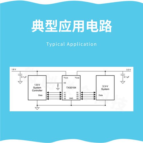 极速TXS0104E 4路 双向电平转换 模块 全双工 电O压转换器 TI 3.3