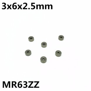 极速50Pcs MR63ZZ L-630ZZ u3x6x2.5 mm Deep groove ball bearin