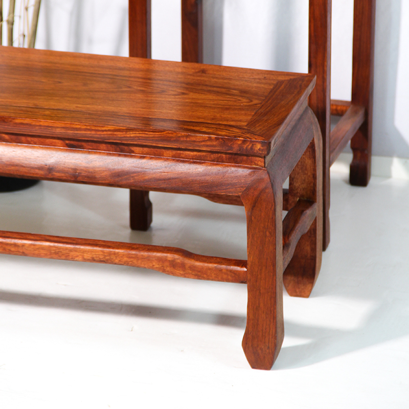 极速中式国标红木换鞋凳刺猬v紫檀双人凳入户鞋架置物架明清古典