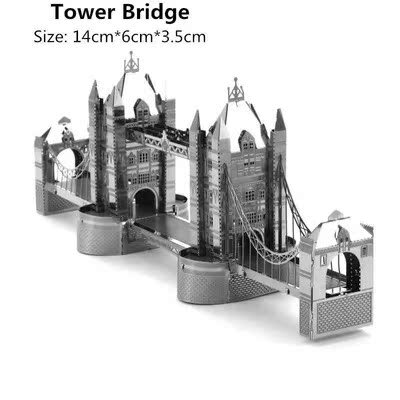 极速3d puzzles metal model buildingF scale diy metal earth l