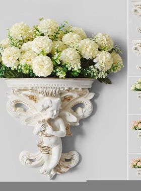 极速Angel Shapie Art Wall Hanging Cupid Living Room Shelf Fl