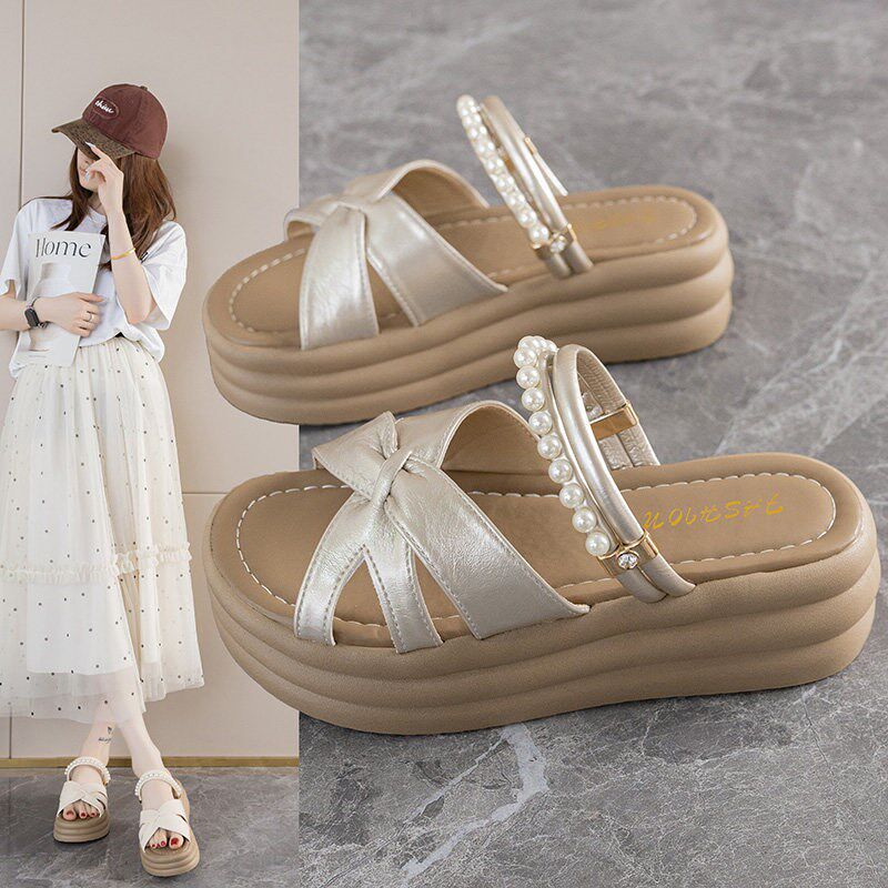 极速厚底两穿凉拖鞋女夏季外穿2026新款配M裙子孕妇一字拖沙滩凉