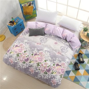 极速爱的花海被套单件化纤涤纶t单双人学生宿舍寝室T上下铺被罩1.