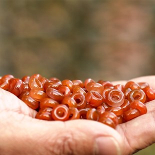 极速天然南红玛瑙卡环小圆环平安扣背云隔片N金刚星月菩提子手串