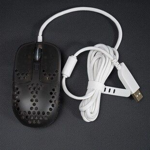 极速Xtrfy M42 MZ1 M4有线鼠标伞绳软Y线黑色白色