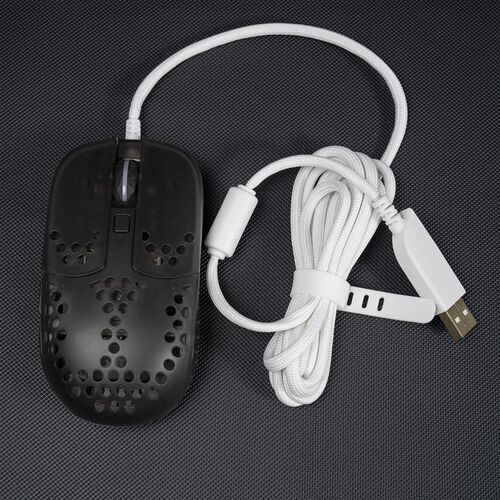 极速Xtrfy M42 MZ1 M4有线鼠标伞绳软Y线黑色白色