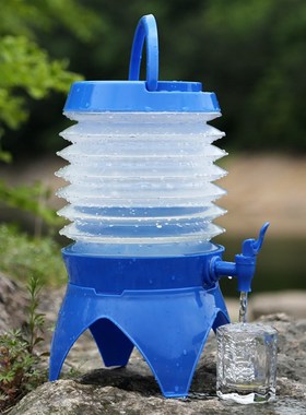 极速5L Camping Retractable Folding Water BMucket Hiking Wate