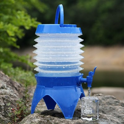 极速5L Camping Retractable Folding Water BMucket Hiking Wate