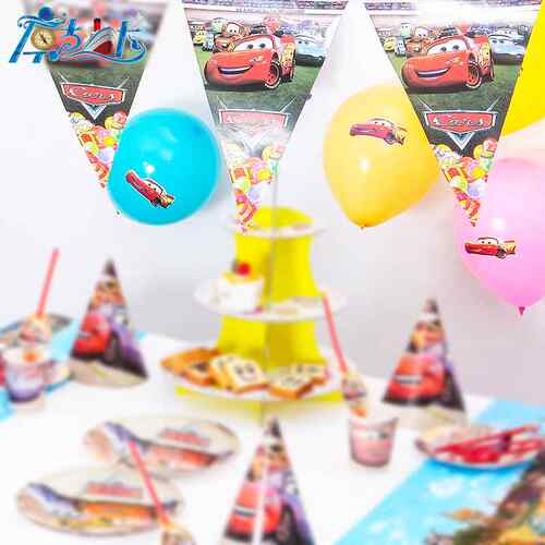 新品Cars gtheme birthday decor 汽车总动员派对装饰豪华套餐