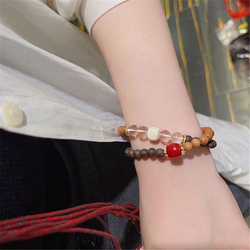 极速精品蚂蚁沉/九分沉 沉香两圈手链 G搭配老山檀菩提朱砂供 TY7