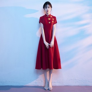 极速大合唱团演出服女初中生红歌A朗诵比赛服装学生表演指挥晚礼