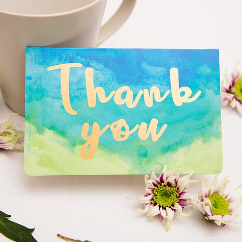 新品Watercolor blessing birthBday card Thanksgiving card