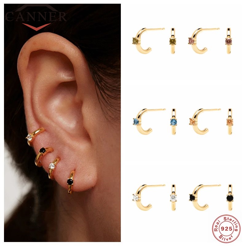 极速Geometric Zircon Piercinxg Earring Earings Jewelry pendi