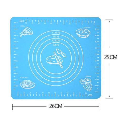 新品Mats Set of 6 Silicone Baking Cake Dough FondantW Rollin