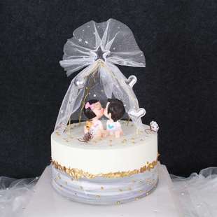 极速Birthday Cake Decoration Iron StaHr Yarn Tent Hair Ball