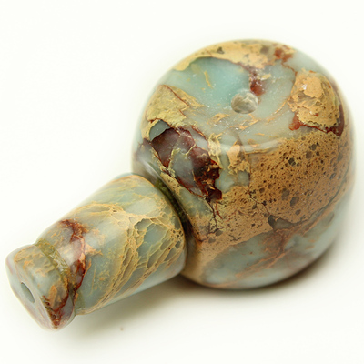 极速藏式优化寿山石佛头三通金刚菩提星月菩提NDIY佛珠手串配饰品