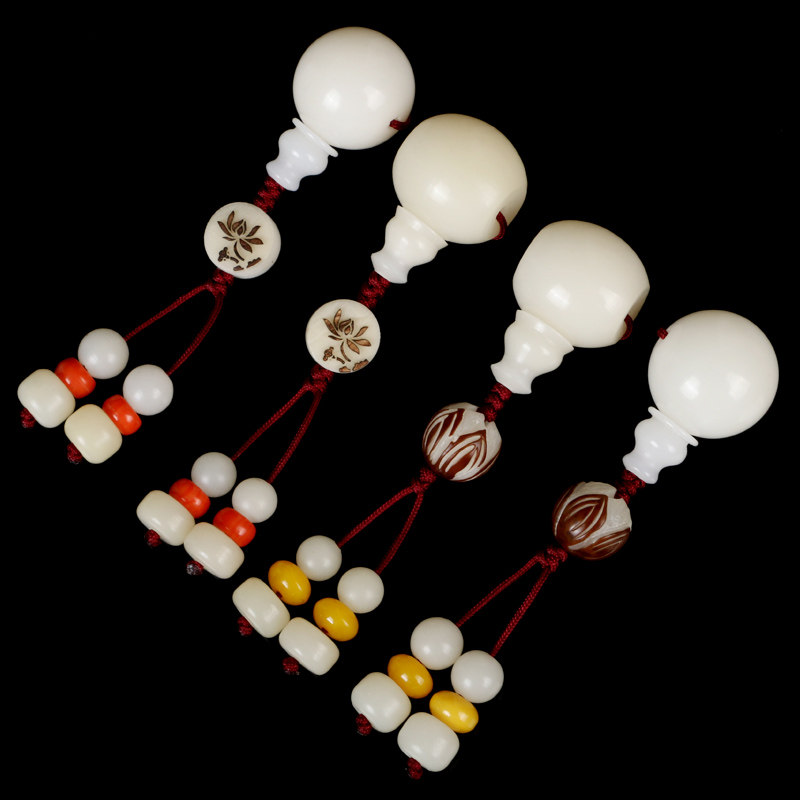 极速DIYc文玩饰品配件白玉果菩提三通佛头星月金刚菩提佛珠手串链