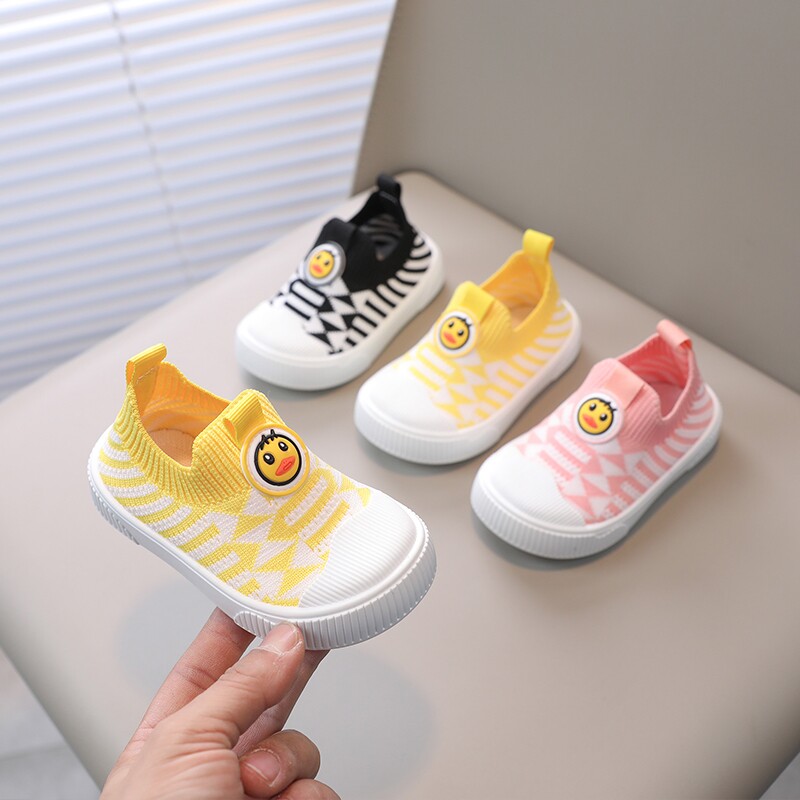 极速春季上新百搭飞织网布儿童y鞋子家居童鞋1-3岁男女小童防滑卡