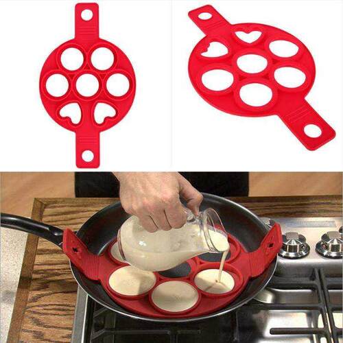 新品Nonstick Pancake Maker Egg RingE Maker Silicone Pancakes