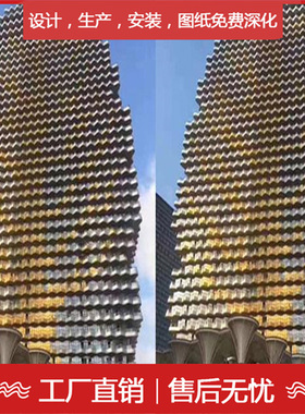 极速新品波纹e板,工程外墙装饰铝单板 灰色喷涂铝单板S 铝合金拼