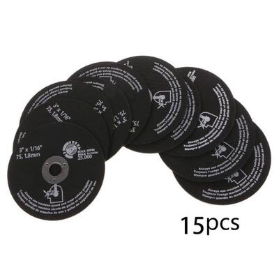极速15Pcs 3inch 75mm Cut Off Wheel Resin Cutting DiVsc Fiber