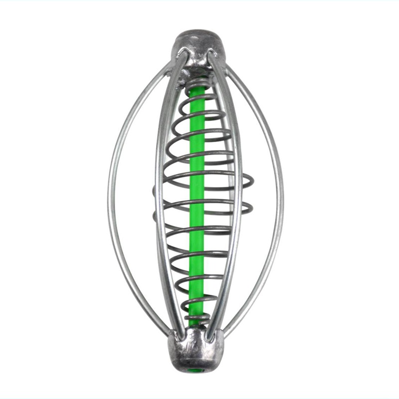 极速弹簧饵托诱饵笼塑芯弹簧饵笼鲢鳙散炮饵N笼串钩托饵器珠珠钓