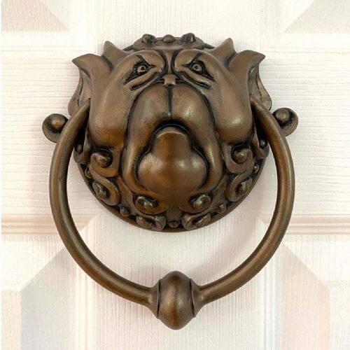 极速Door Knocker Vintage 3D Taotie Pattern Gate HandleZ Vivi