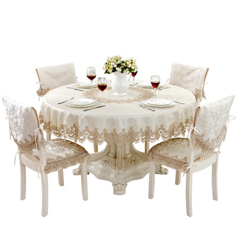 极速欧式a蕾丝桌布长方形布艺茶几垫电视柜台布美式桌旗餐桌布椅