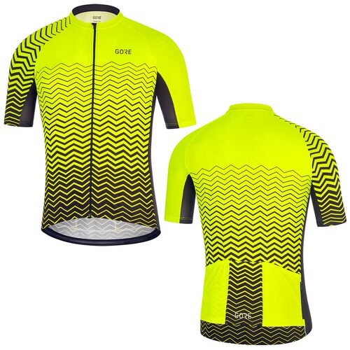 新品2019 Summer Men Yellow GORzE Bike Shirt Team Bicycle Rac