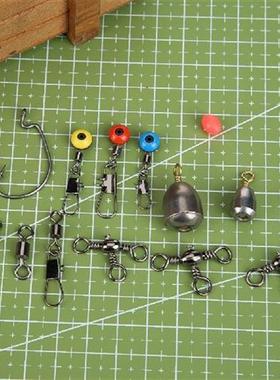 极速162Pcs Fiing nAccessories Kit Hooks Swivels Lead Fiing
