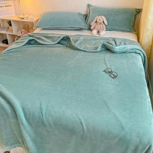 极速Solid blanket coral fleece blankeHt blanket. Plain ve 1.