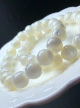 极速天然银丝贝手j链 10mm 女款饰品礼物  存在瑕疵 XL203