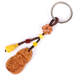 极速2022虎年生肖属龙s龙鸡和合钥匙扣丹凤守禄厚禄福绵包挂件男