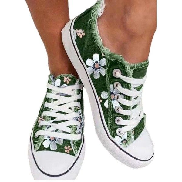 极速Women Shoes for Women Plus 2023 Retro FloralS Print Shoe