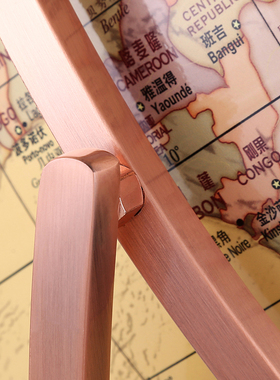 极速鑫鑫42cm大号高清万向复古地球仪书房M客厅落地摆件装饰工艺