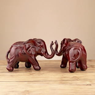 resin pelephant ornaments home 极速European living animal
