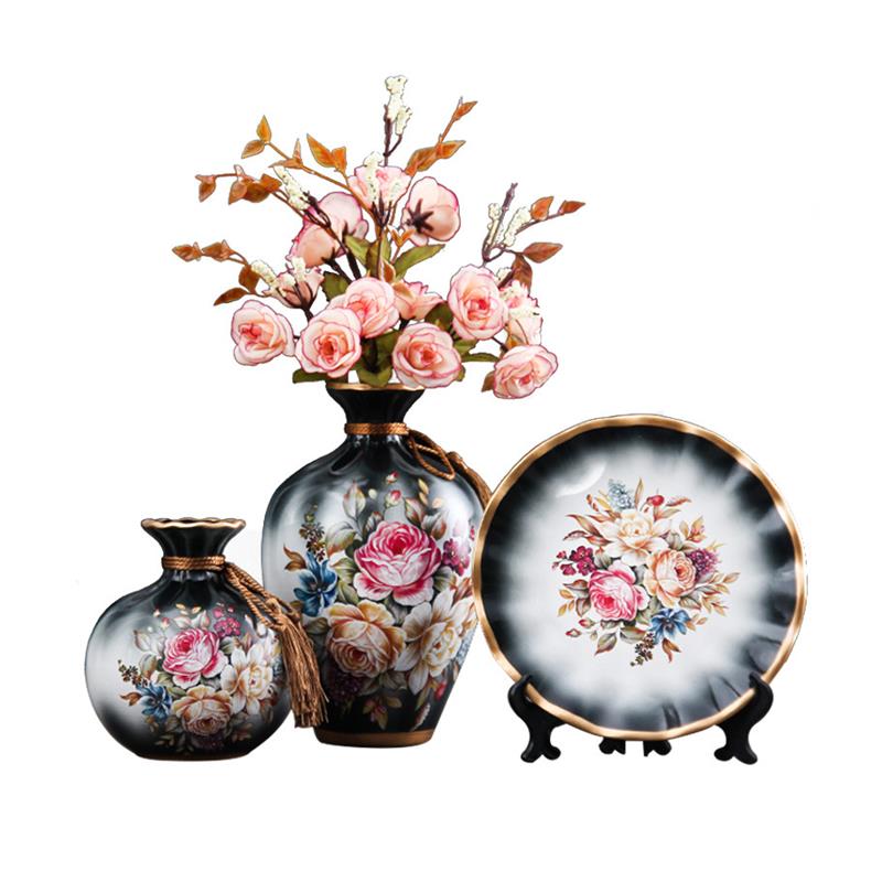 极速2023e新款陶瓷花瓶摆件现代客厅玄关电视柜酒柜创意家居装饰