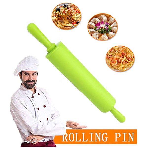 新品Non-stick Silmicone Rolling Pin Fondant Dough Roller 2 S
