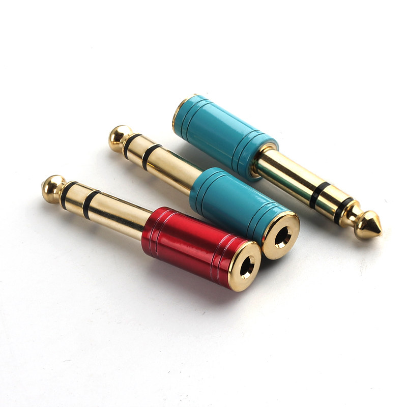 极速6.5转3.5转换头公转母插头B耳机话筒音频转接头器电钢琴 电子